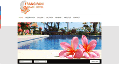 Desktop Screenshot of frangipanibeachhotelbali.com