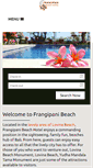 Mobile Screenshot of frangipanibeachhotelbali.com